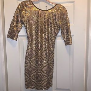 Gold Sequence Dress